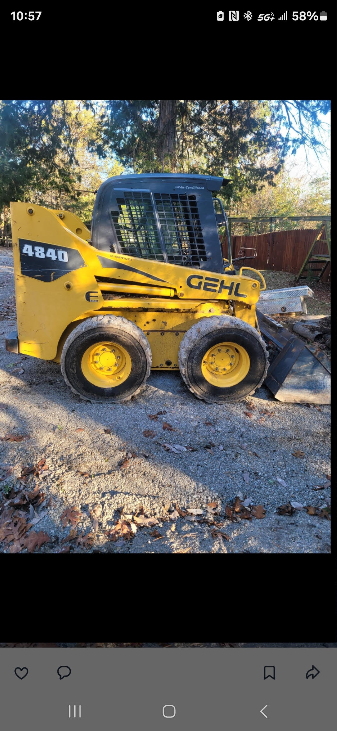 Mike Flier's GEHL 4840 skidloader in Branson MO